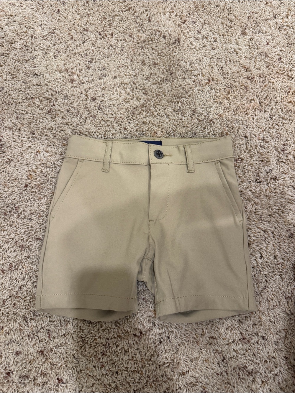 Place Men's Tan Flat-Front Shorts